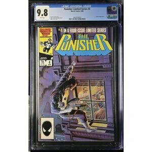 🔑🔥Punisher Limited Series #4 CGC 9.8 (1986) Jigsaw Appearance Marvel 164024